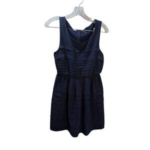 As U Wish Navy Sleeveless Pleated‎ Dress Size 5